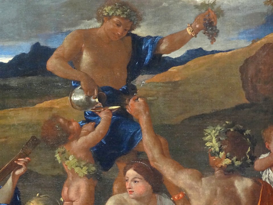 "Fête en l'honneur de Bacchus, dieu romain du vin, dite la…