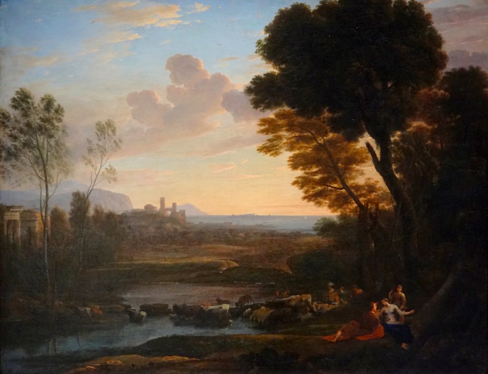 "Paysage avec Paris et Oenone", dit "Le gué", Claude Lorra…
