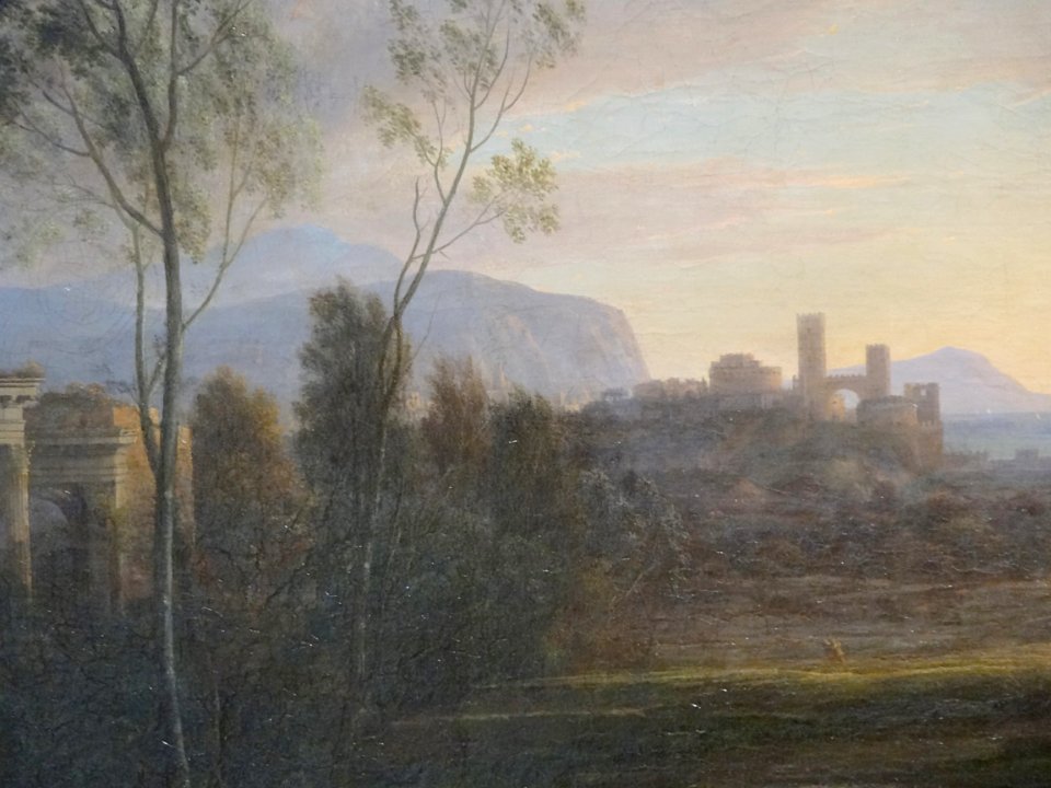 "Paysage avec Paris et Oenone", dit "Le gué" (détail), Cla…