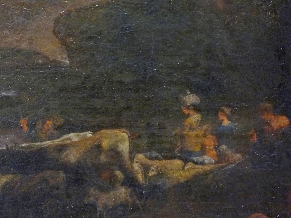 "Paysage avec Paris et Oenone", dit "Le gué" (détail), Cla…