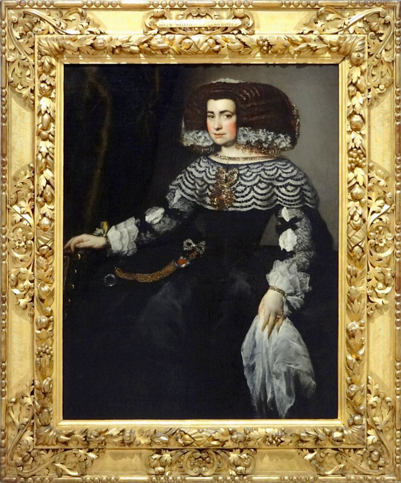 "Portrait de cour espagnol : la marquise de Los Vélez (?),…