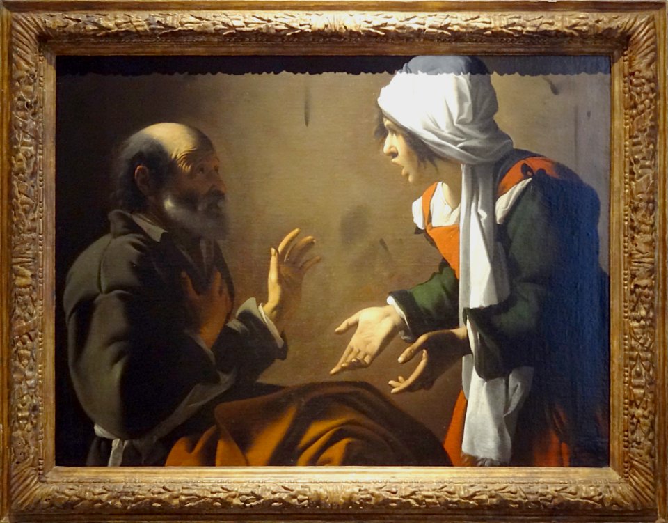 "Le Reniement de saint Pierre". Pensionnaire de Saraceni (…