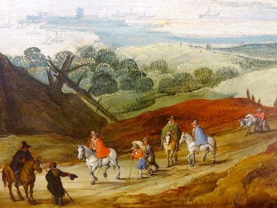 "Paysage des Alpes" (détail), Josse de Momper. Musée de la…