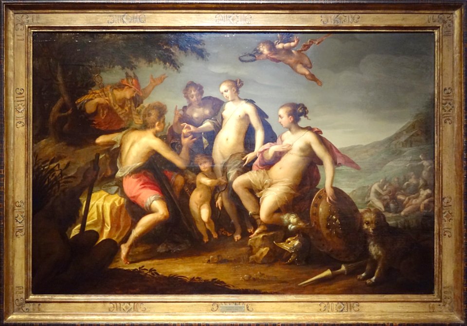 "Le Jugement de Pâris", Hans von Aachen. Musée de la Chart…