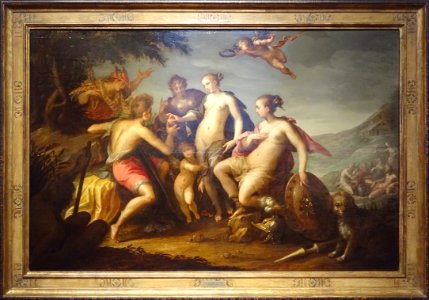 "Le Jugement de Pâris", Hans von Aachen. Musée de la Chart…
