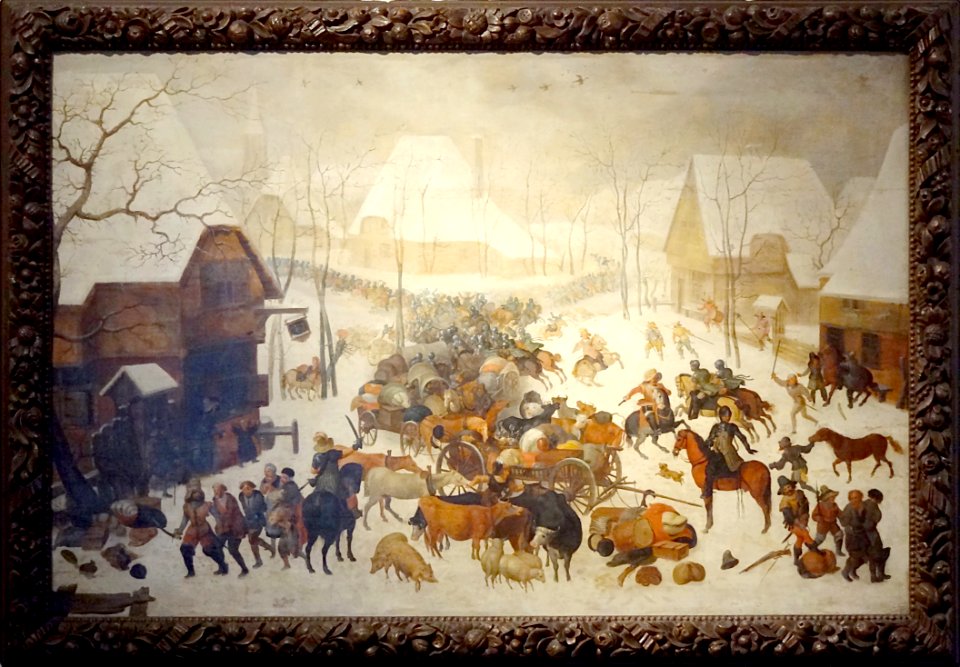 "Combat dans un village", Roelandt Savery. Musée de la Cha…