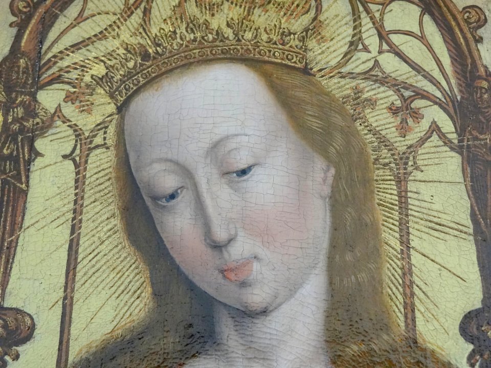 "La Vierge protectrice des Cisterciens" (détail), attribué…