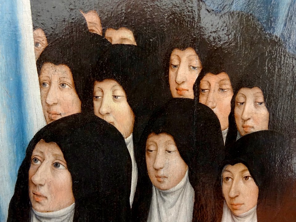 "La Vierge protectrice des Cisterciens" (détail), attribué…