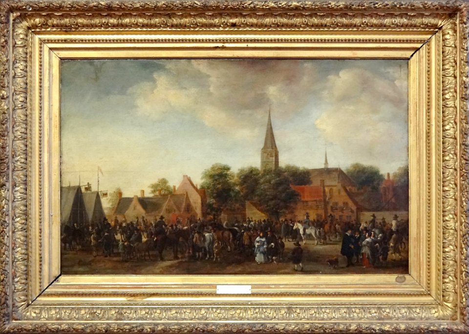 "Marché aux chevaux", Sybrand van Best. Musée de la Chartr…