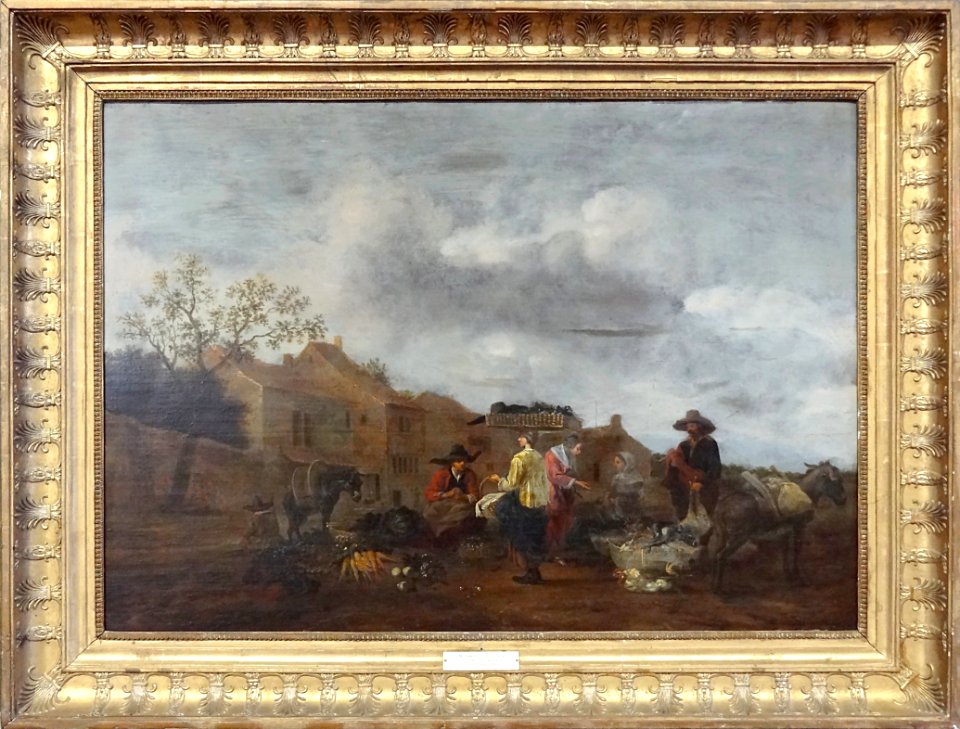 "Scène de marché italien", Hendrick Mommers. Musée de la C…