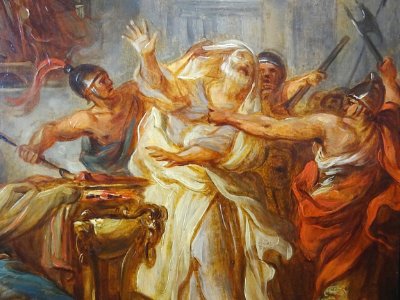 Détail de "La constance d'Elzear" (esquisse), Jean-Simon B…