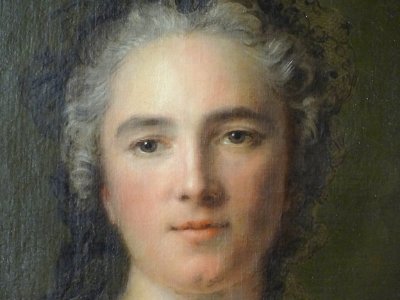 Détail de "Portrait de femme" (Madame de Dreux-Brézé), Jea…
