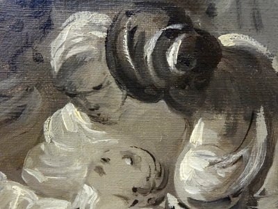 Détail de la toile "Le miracle des ardents" (esquisse), Ga…