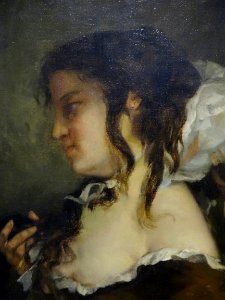 "La réflexion" (détail), Gustave Courbet. Musée de la Char…