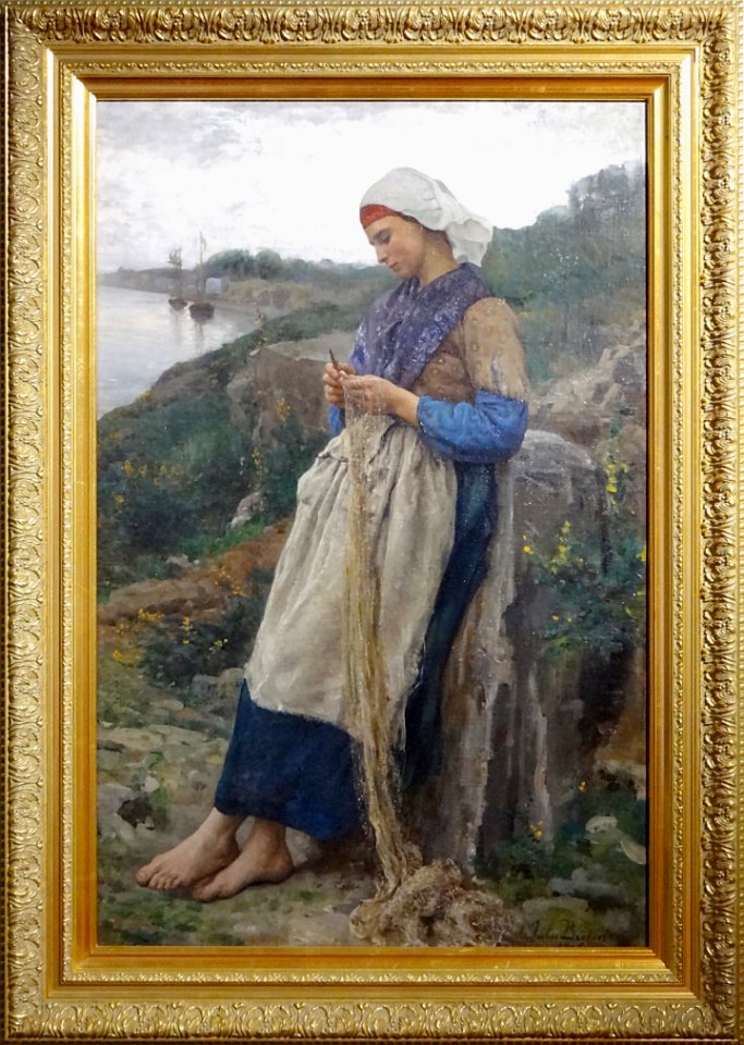 "Une fille de pêcheur", Jules-Adolphe Breton, 1876. Musée …