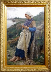 "Une fille de pêcheur", Jules-Adolphe Breton, 1876. Musée …