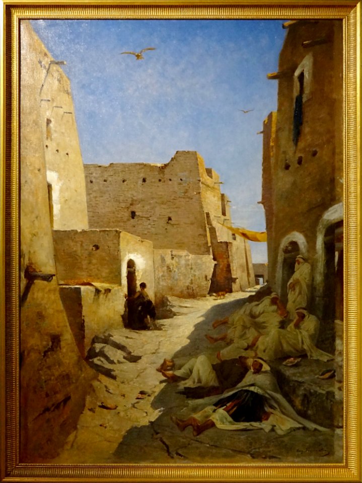 "La rue Bab-el-Gharbi à Lagouat", Eugène Fromentin. Musée …