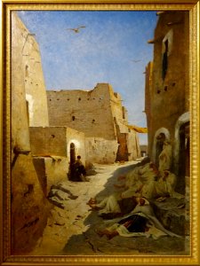 "La rue Bab-el-Gharbi à Lagouat", Eugène Fromentin. Musée …