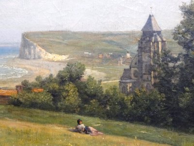 "Vue du Tréport" (détail), Constant Dutilleux. Musée de la…