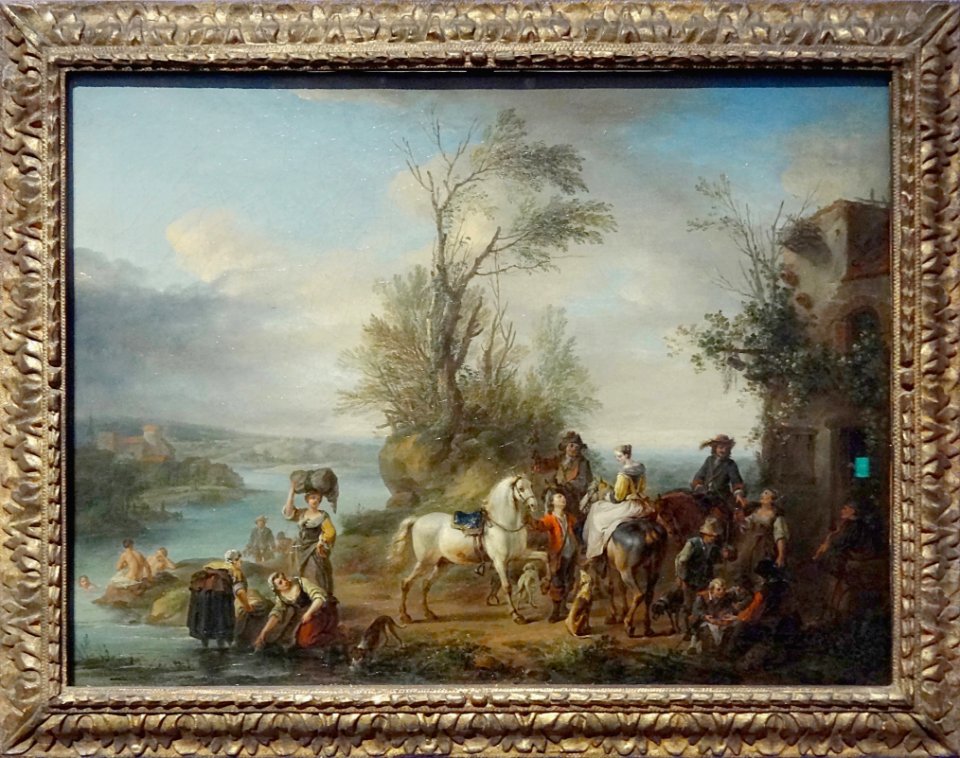 "Rendez-vous de chasse", Carel van Falens, 1726. Musée du …