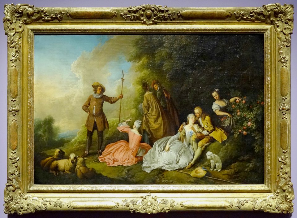 "Assemblée galante", Christian Wilhelm Ernst Dietrich.