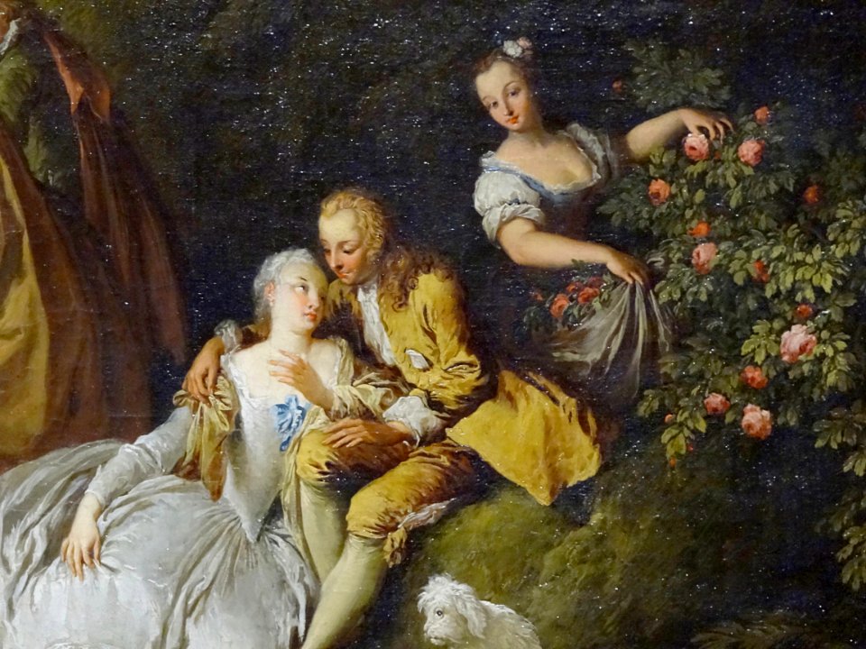 "Assemblée galante" (détail), Christian Wilhelm Ernst Diet…