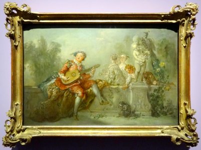 "Joueur de luth dans un parc", Antoine Pesne, vers 1743-17…