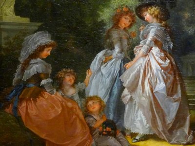“Femmes et enfants dans un parc” (détail), Louis Roland Tr…