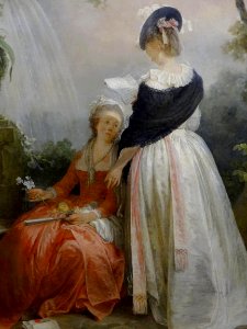 “La lecture” (détail), Jean-Baptiste Hilair. Collections d…