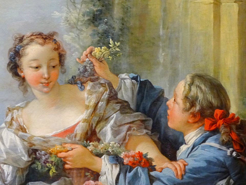 “Le pasteur galant” (détail), François Boucher. Paris, Arc…