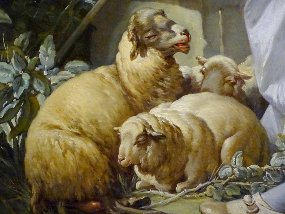 “Le pasteur galant” (détail), François Boucher. Paris, Arc…