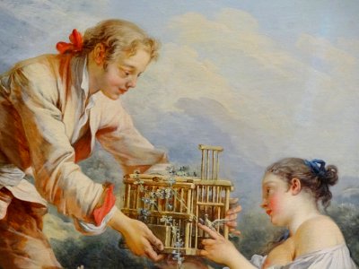 “Le pasteur complaisant” (détail), François Boucher. Paris…