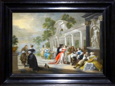 “Le jeu de la main chaude”, Hieronymus Janssens, vers 1665…