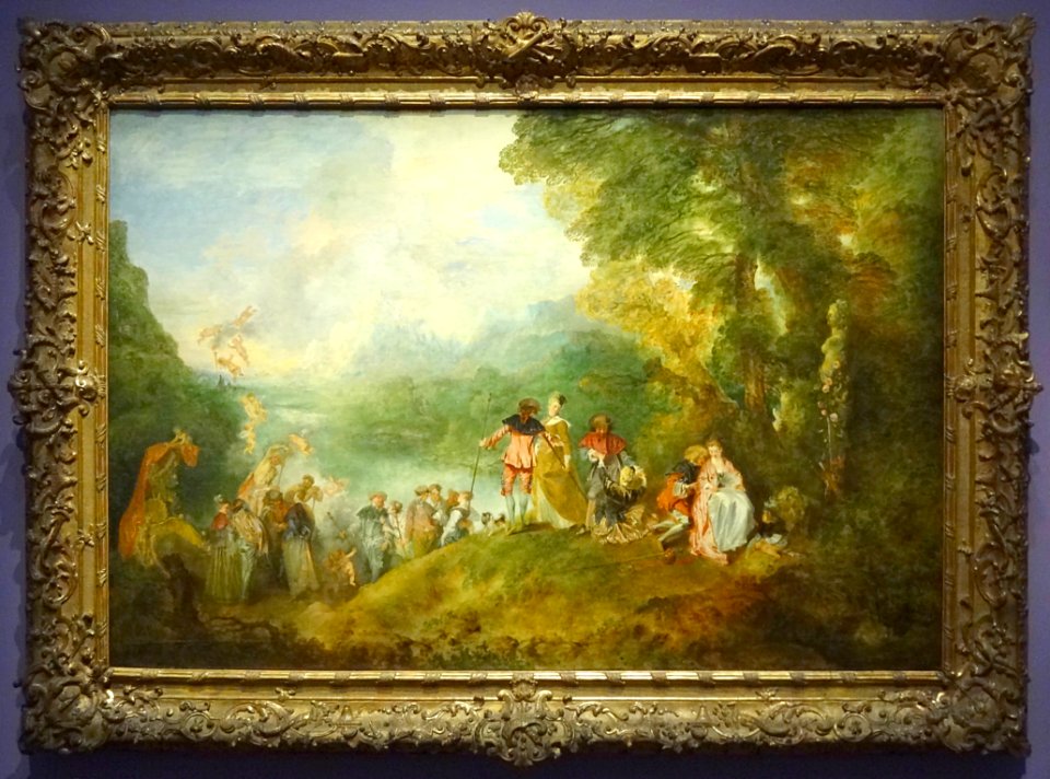 “Pèlerinage à l’île de Cythère”, Antoine Watteau, 1717. Co…