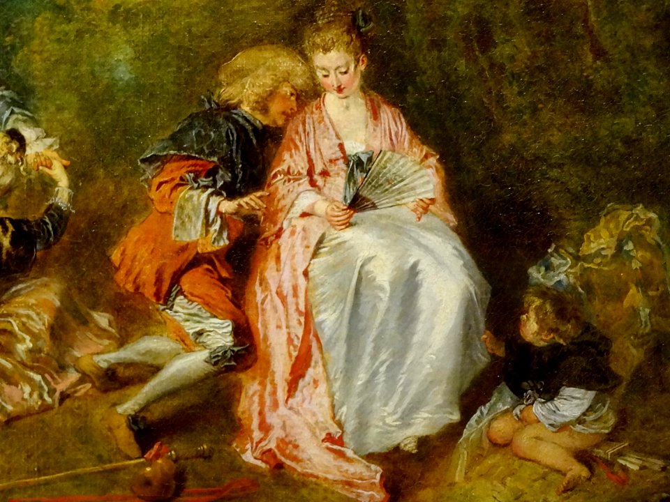 “Pèlerinage à l’île de Cythère” (détail), Antoine Watteau,…