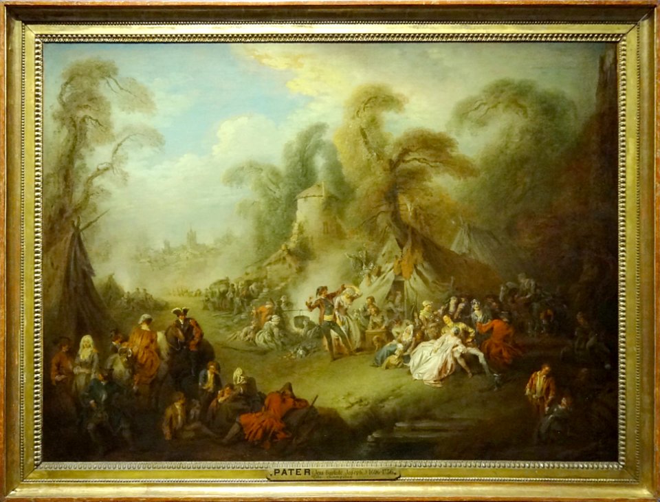 “Réjouissances de soldats”, Jean-Baptiste Pater, 1728. Col…