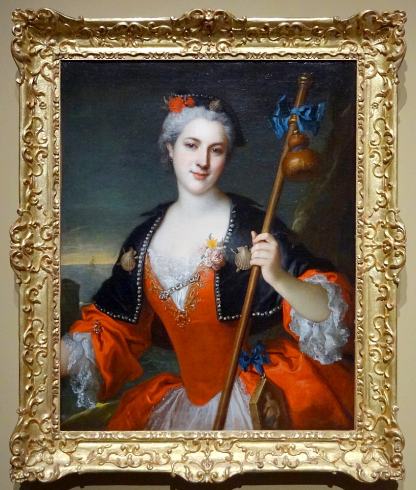 “Femme en costume de pèlerine”, Attribué à Henri Millot. C…