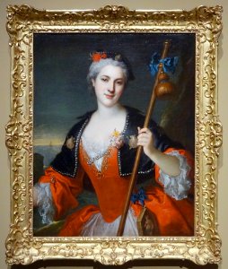 “Femme en costume de pèlerine”, Attribué à Henri Millot. C…