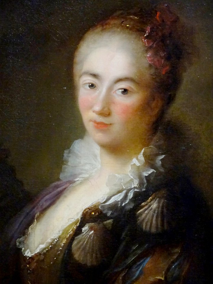 “Pèlerine à la coquille” (détail), Alexis Grimou, 1729. Do…