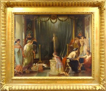 "Zeuxis choisissant ses modèles", Victor Mottez, 1858. Mus…