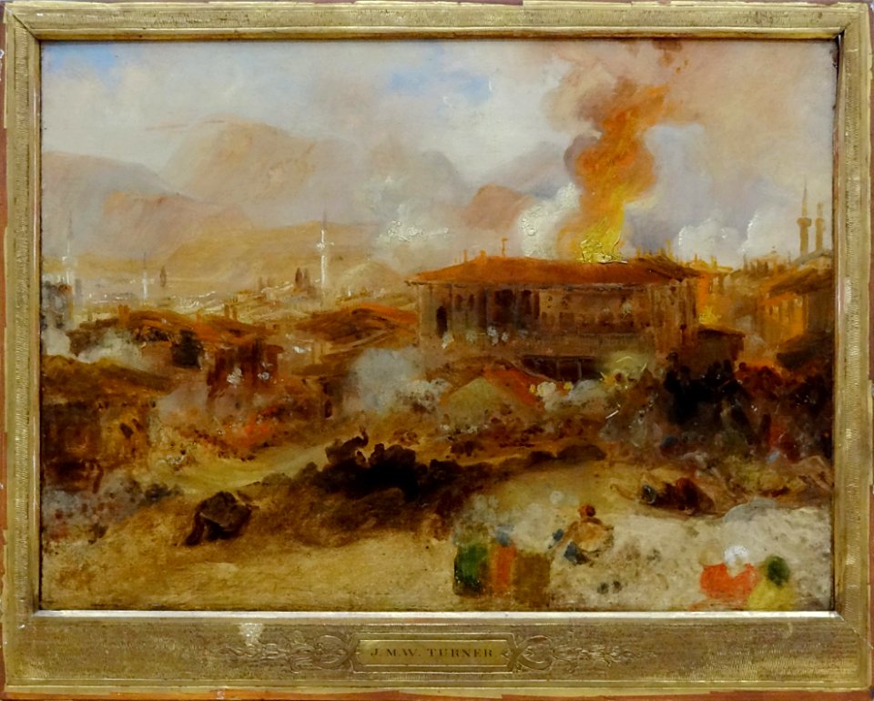"L'incendie de Constantinople", Joseph Mallord William Tur…