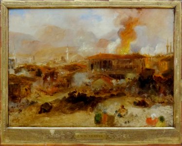 "L'incendie de Constantinople", Joseph Mallord William Tur…