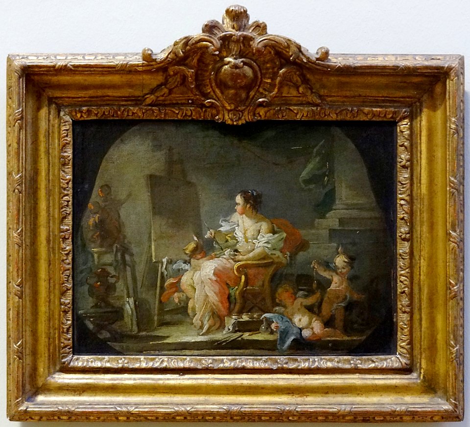 "Allégorie de la Peinture", attribué à François Boucher. P…