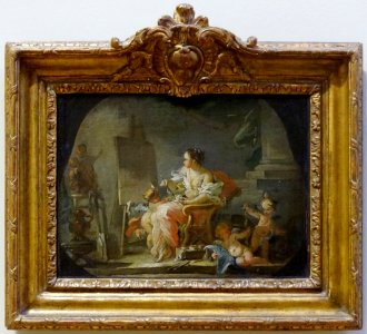 "Allégorie de la Peinture", attribué à François Boucher. P…
