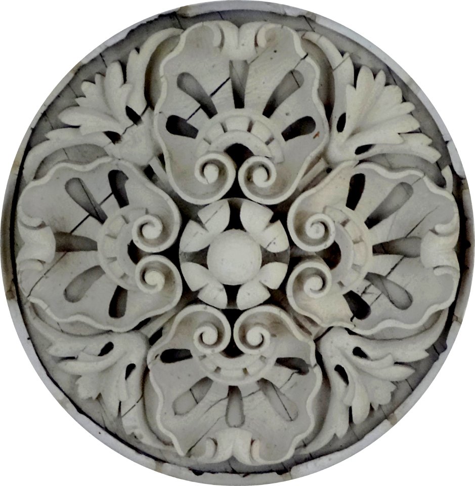 Une clé de voûte de la collégiale Saint-Pierre de Douai.