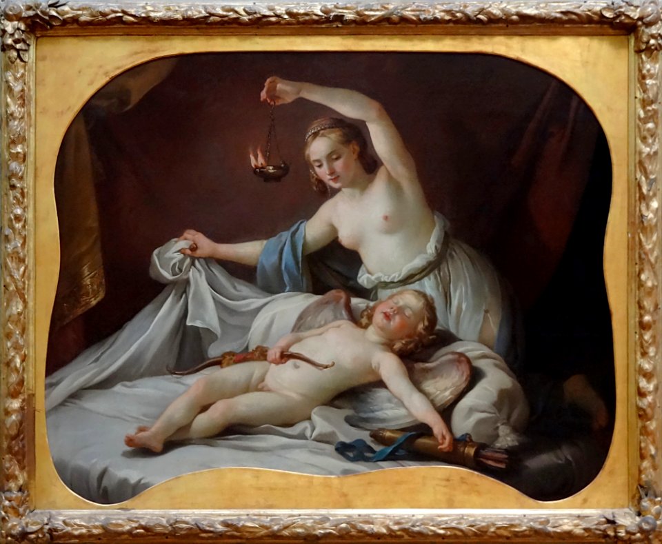 "Psyché reconnaissant l'Amour endormi", Joseph-Marie Vien,…