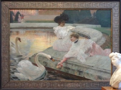 "Les cygnes", Marius Avy, 1900. Musée de la Piscine, Rouba…