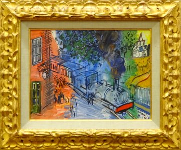 "Train en gare", Raoul Dufy. Musée de la Piscine, Roubaix.…