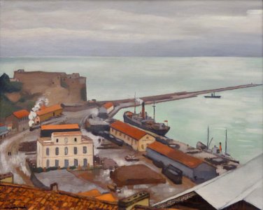 "Le port de Bougie par temps gris", Albert Marquet, 1925. …
