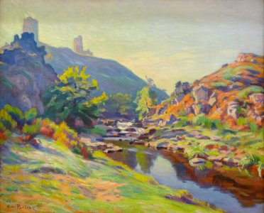 "Vue des ruines de Crozant", Henri Pailler. Musée de la Pi…